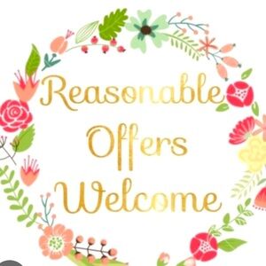 Reasonable offers welcome ☀️